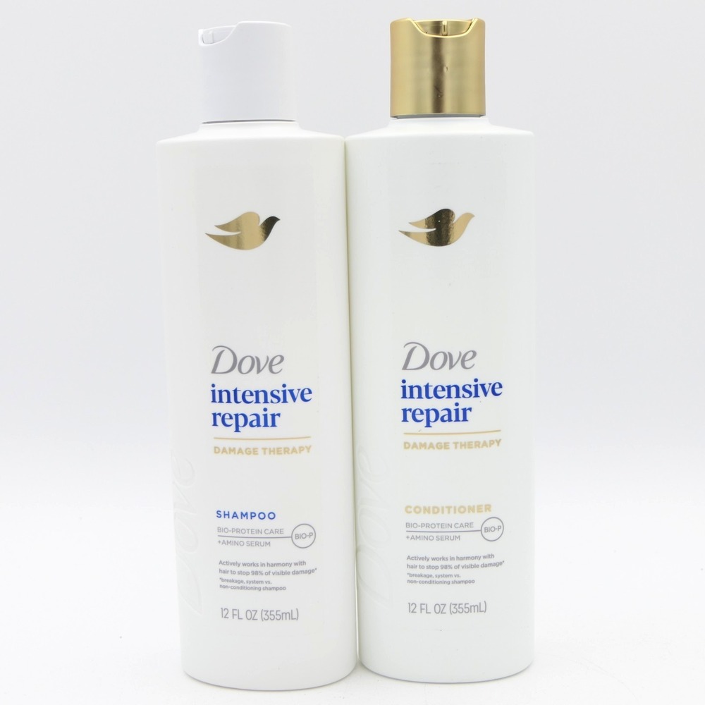 Dove Intensive Repair Damage Therapy Shampoo & Conditioner Set 12 oz Ea Bottle‎